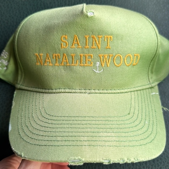 Rare Natalie Saint Wood Faded Hat- Not Signed - Picture 1 of 1